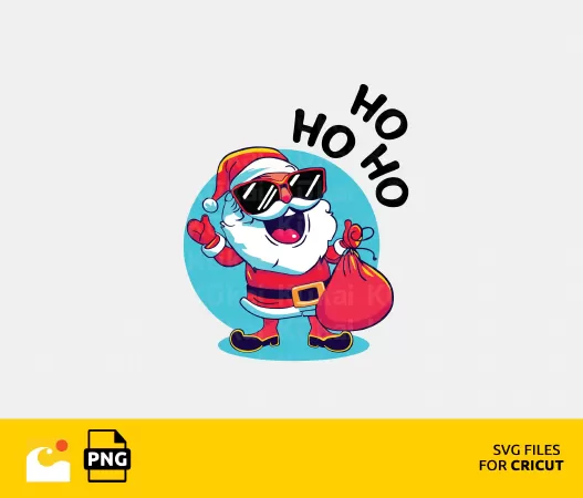 FESTIVE SANTA CLAUS CLIPART DESIGNS - DIY PRINTABLE VINYL STICKER PACK