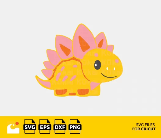 ADORABLE DINO DELIGHT: CUTE DINOSAUR SVG FOR CRAFTS AND MORE