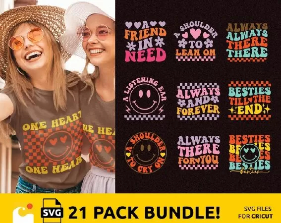 SHARE THE LOVE: FRIENDSHIP QUOTES SVG PACK FOR DIY CRAFTS AND GIFTS