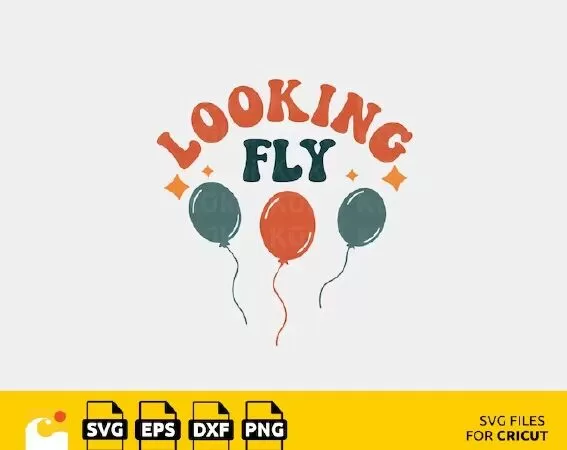 LOOKING FLY SVG, BALLOON SVG, BIRTHDAY SVG, FUNNY QUOTES SVG, INSPIRATIONAL QUOTES, POSITIVE VIBES