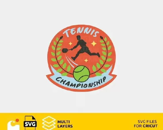 TENNIS CHAMPIONSHIP SVG FILE FOR T-SHIRTS, MUGS AND MORE, FUNNY AND MOTIVATIONAL QUOTE DESIGN