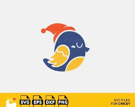 WHIMSICAL WINTER BIRD SVG - FESTIVE CHRISTMAS CUT FILE FOR DIY PROJECTS