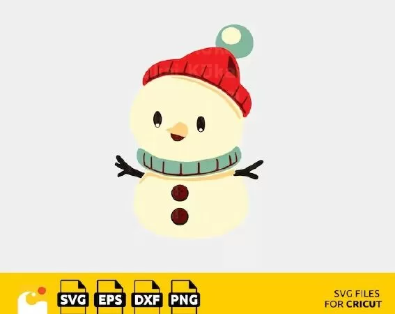 VINTAGE SNOWMAN SVG, CHRISTMAS SNOWMAN