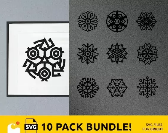 SNOWFLAKE SVG FILE FOR CRICUT | WINTER DIY CRAFTS | INSTANT DOWNLOAD