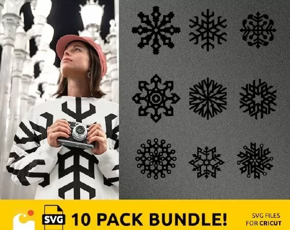 SPARKLING SNOWFLAKE EARRINGS - LASER CUT AND ENGRAVED - SVG TEMPLATE